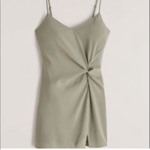 Abercrombie side draped slip mini dress